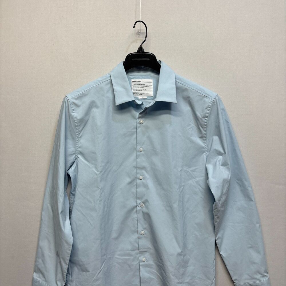 Ministry of Supply Aerozero Men Size Large Button Down Shirt Slim Fit C120 -27 - Picture 8 of 14